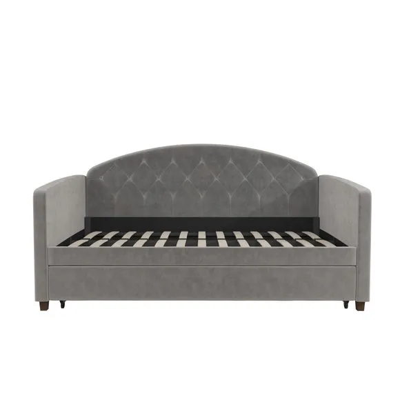 Aspen Velvet Daybed with Trundle 4