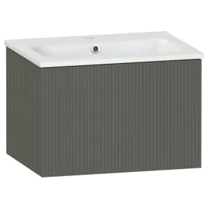 Duarti by Calypso Burford Ash Grey Vanity with Elsdon Basin - 600mm