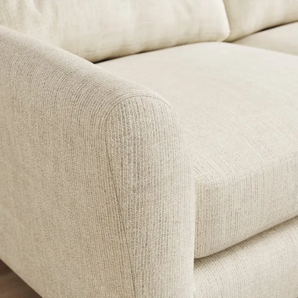 Sven Chunky Tonal Weave Large Corner Chaise Sofa 4