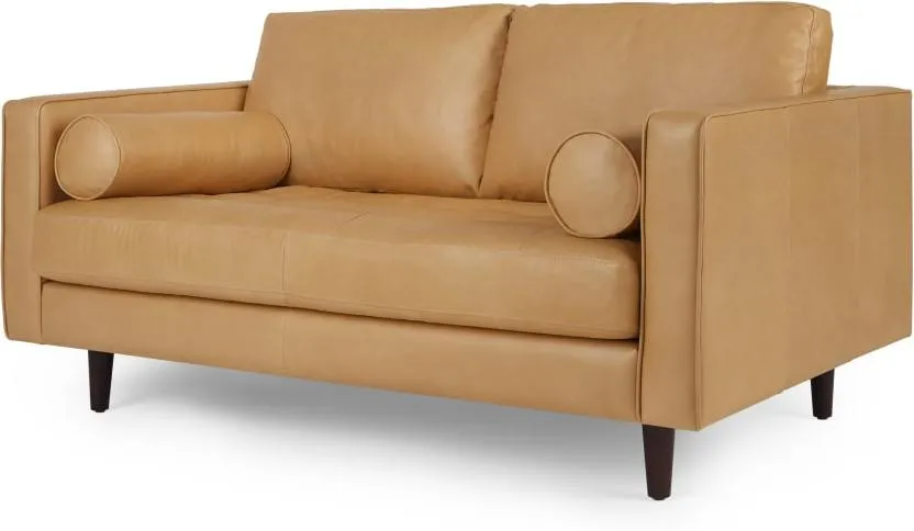 Scott Large 2 Seater Sofa, Chalk Tan Premium Leather