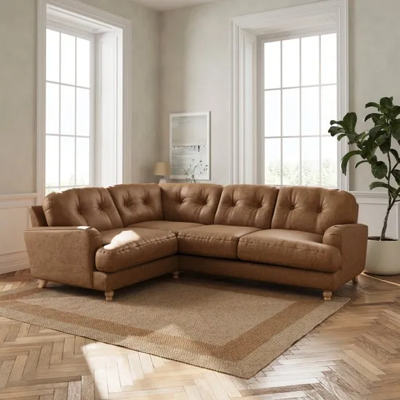 Martha Arizona Faux Leather Full Corner Sofa