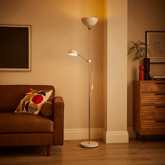 Axelle Metal Uplighter Mother & Child Floor Lamp 2