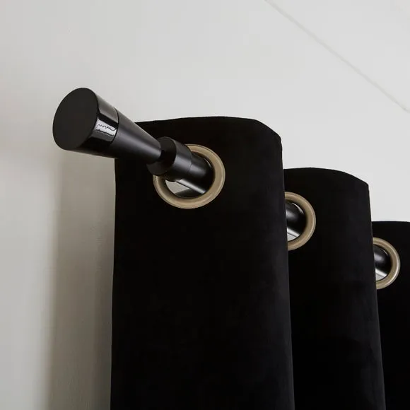 Flute Extendable Metal Eyelet Curtain Pole 4