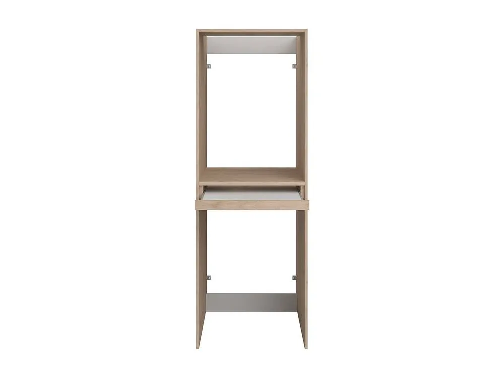 Vente-unique Washing Machine & Tumble Dryer Cabinet - Light Natural - W64 X H184 in Light Oak 2
