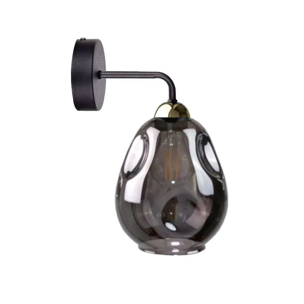 Netlighting Loki Dome Wall Lamp Black 23cm 1x E27