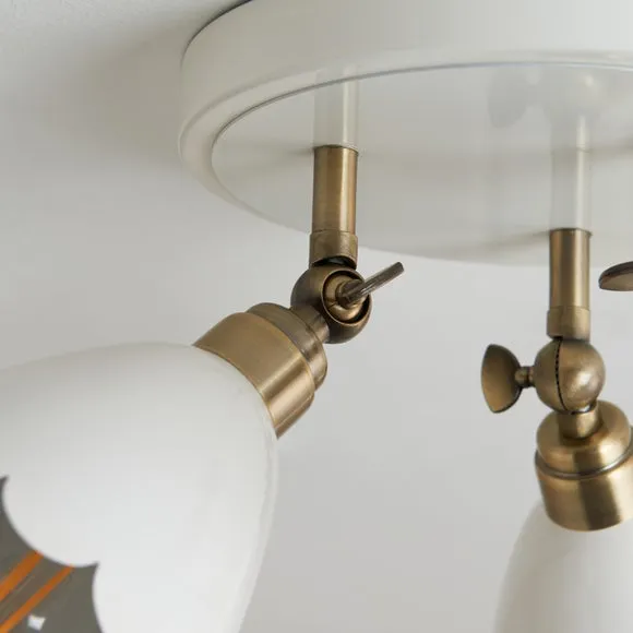 Remi Scalloped 3 Light Adjustable Spotlight 4