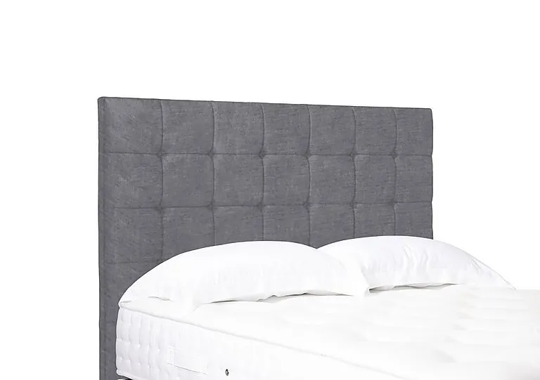 Artisan Collection Kaito High Floor Standing Headboard - Super King - Aston Steel
