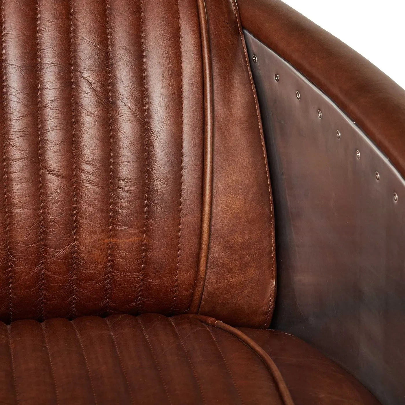 Timothy Oulton Aviator Tomcat Armchair, Brown Leather | Barker & Stonehouse 6