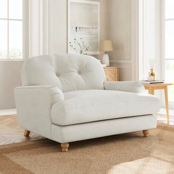 Martha Chenille Soft Texture Snuggle Chair 1
