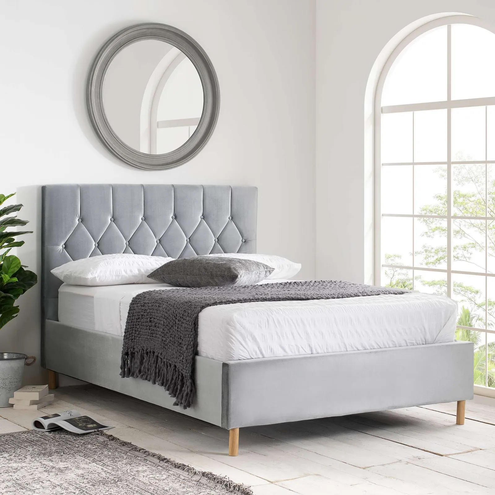 Birlea Loxley Bed in Grey