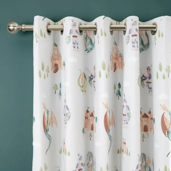 Knight Time Tales Eyelet Curtains 3