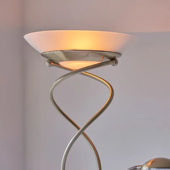 Vogue Lukas Uplighter Mother & Child Metal Floor Lamp 4