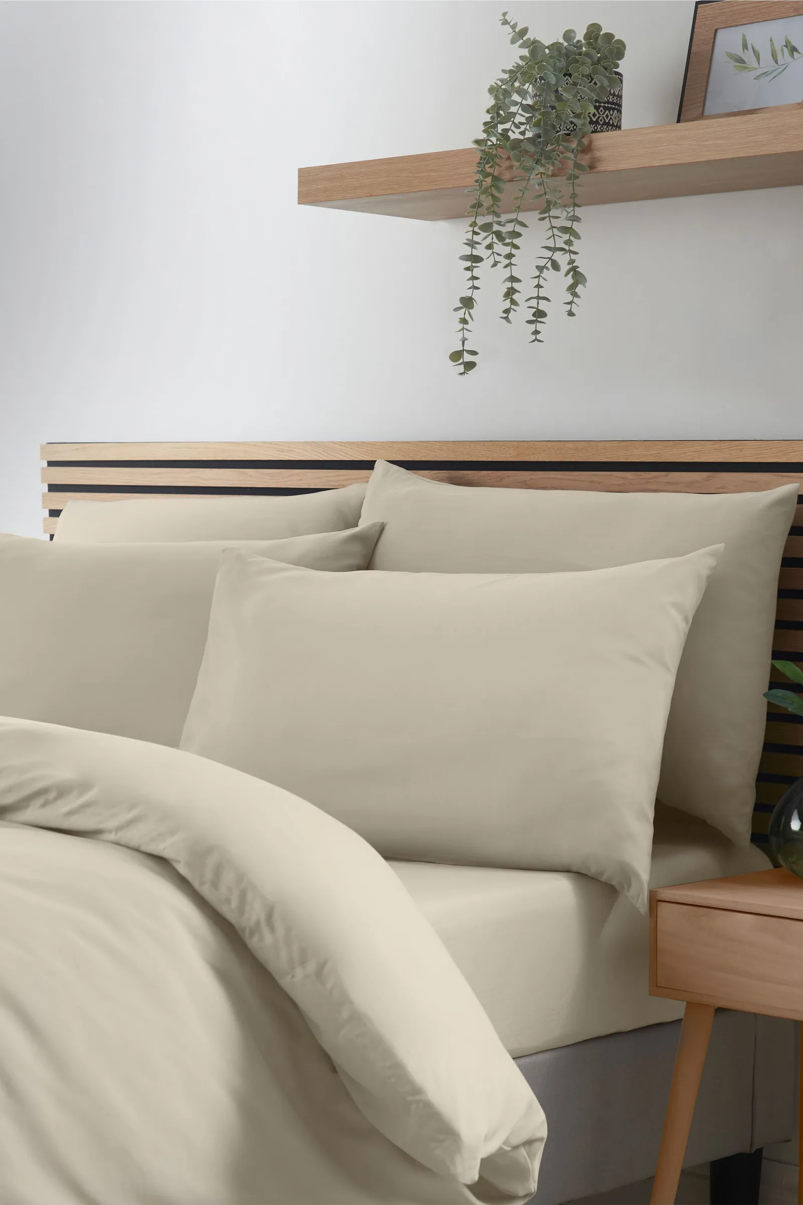 Catherine Lansfield So Soft Non Iron Duvet Cover Set in Natural 2