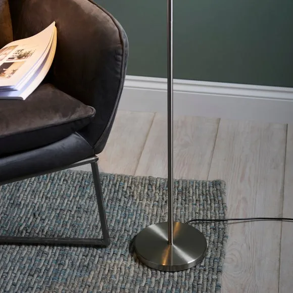 Endon Collection Dedicated LED Reader Task Floor Lamp Satin Nickel, Grey 5