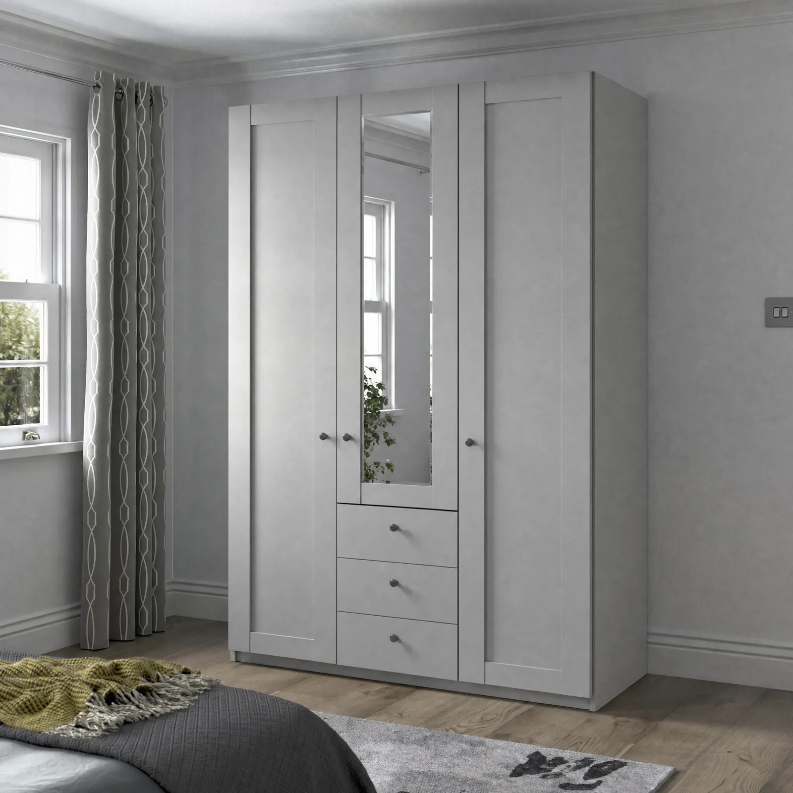 Varese Functional Unit 3 Drawers, Grey | Barker & Stonehouse 2