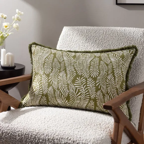 Hoem Frond Rectangular Cushion