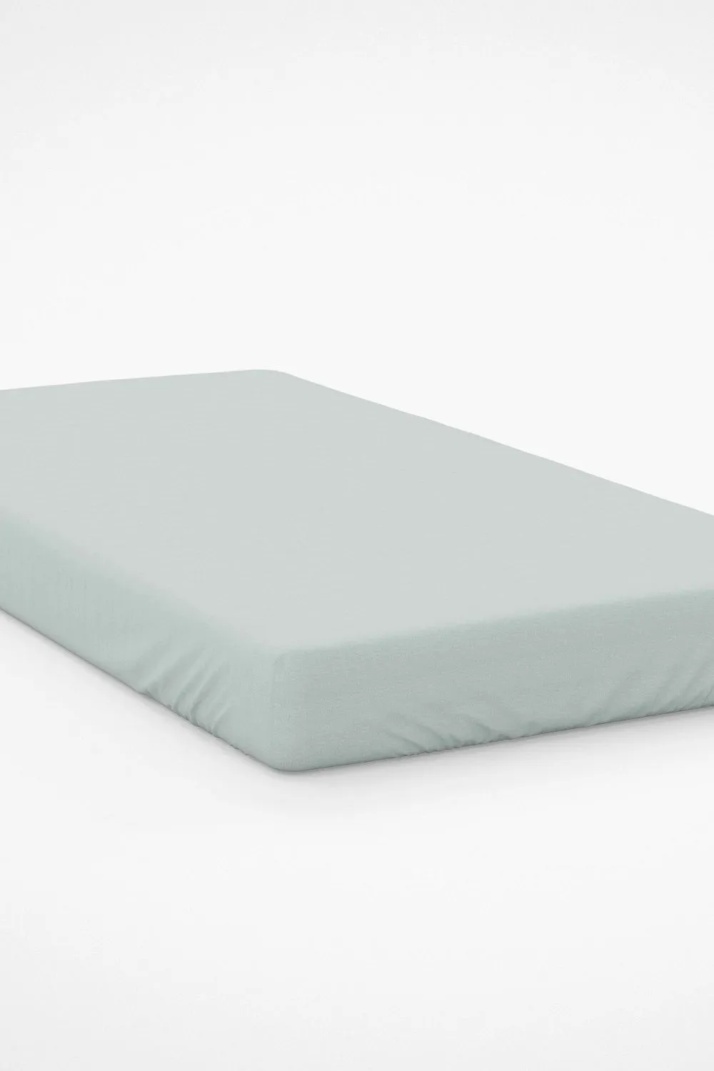 Belledorm Egyptian Cotton 200 Thread Count 30cm Fitted Sheet in Light Green 1
