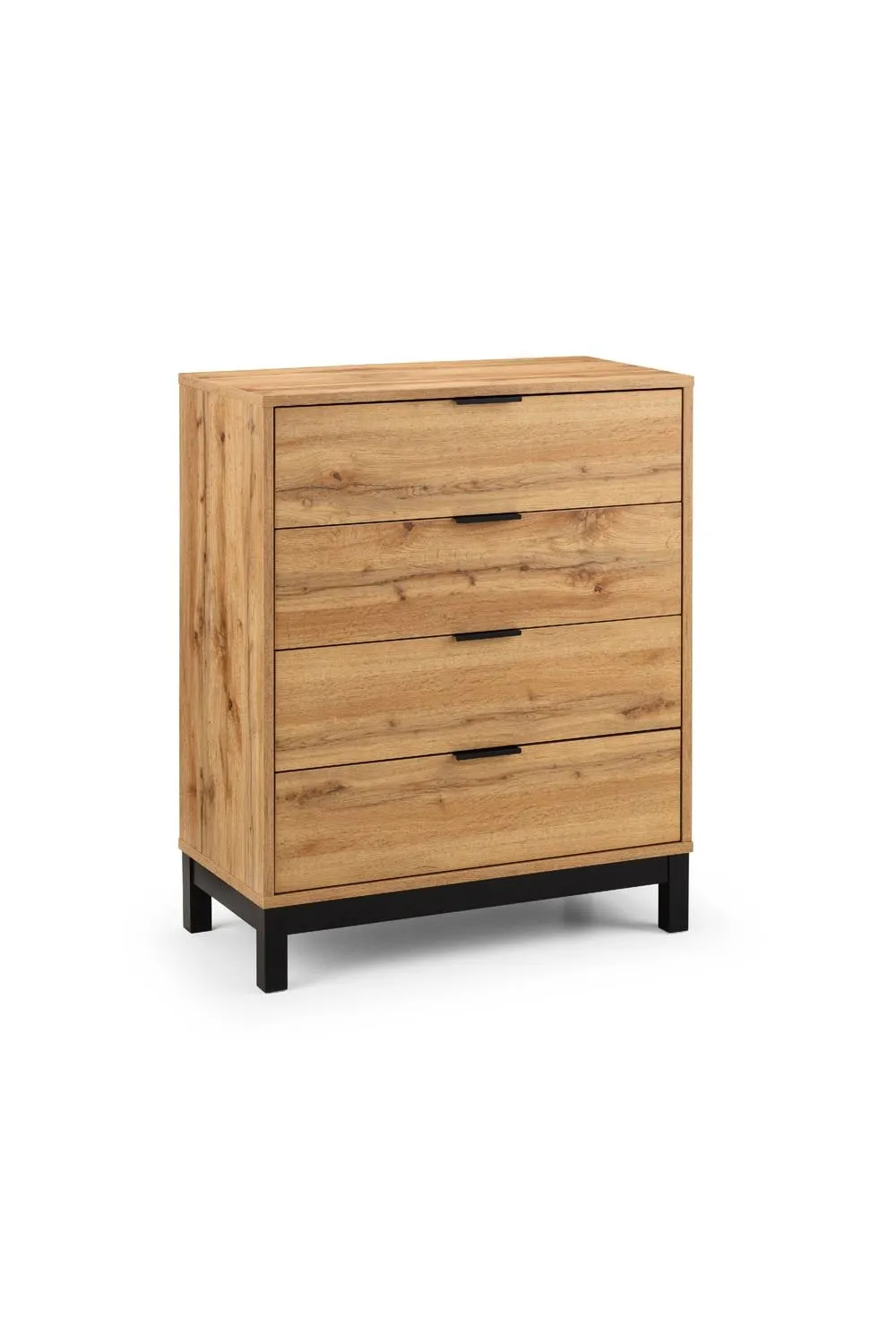 Julian Bowen Bali 4 Drawer Chest in Light Oak 3