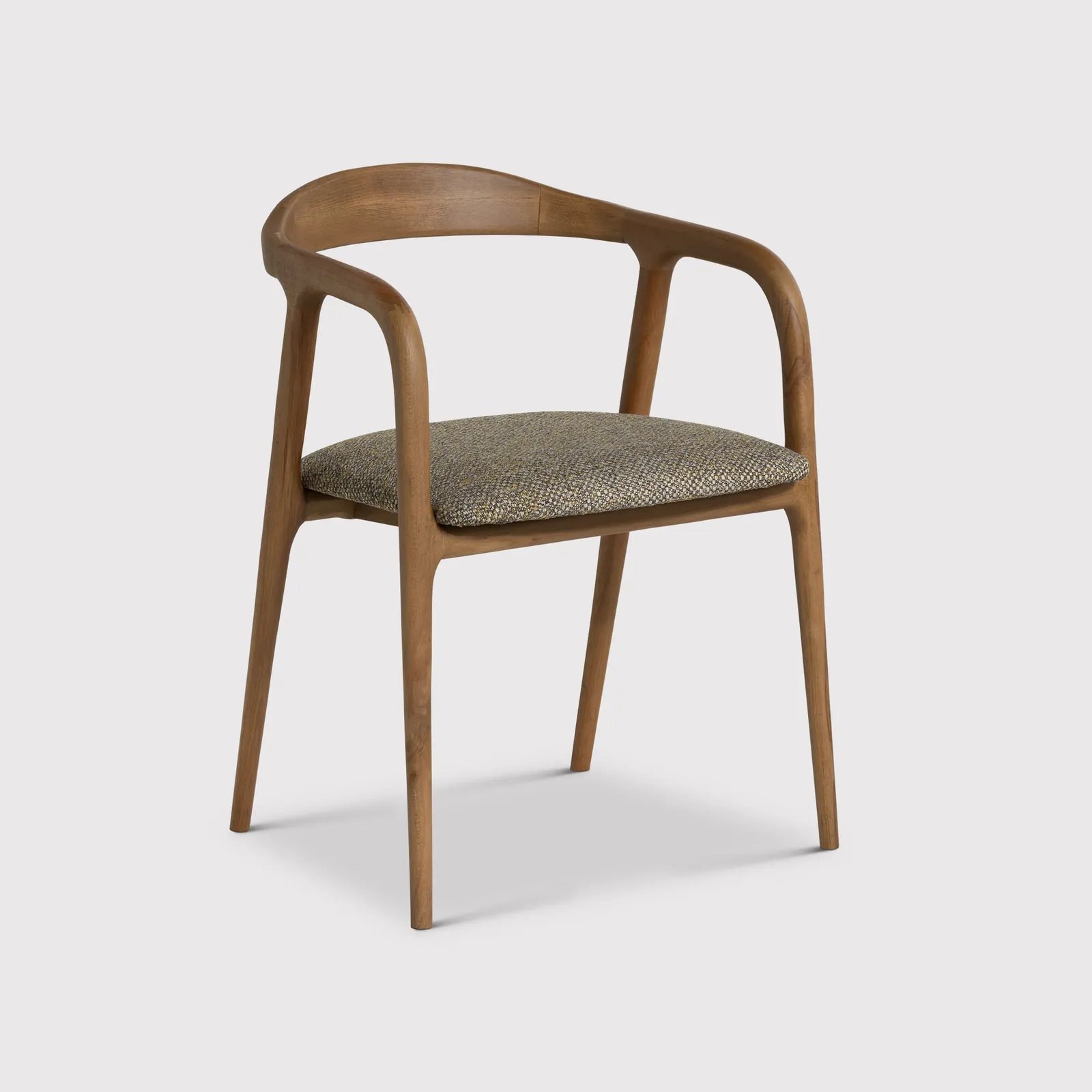 Pure Furniture Nelda Dining Chair With Arms With Tapered Legs, Wood | Barker & Stonehouse