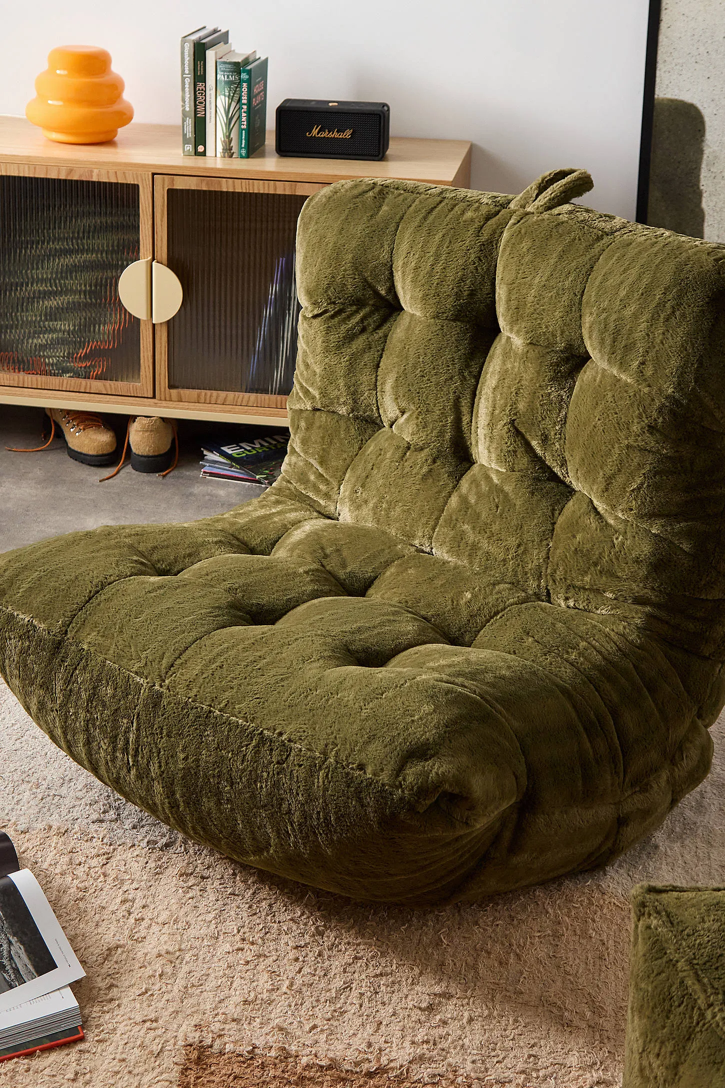 Greta Teddy Bean Bag - Green 2