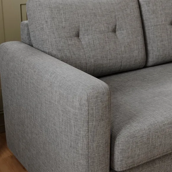 Barker Flatweave Trundle Corner Chaise Sofa Bed 6
