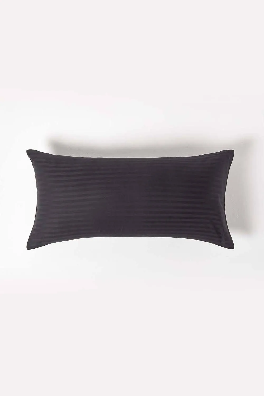 Homescapes Continental Egyptian Cotton Pillowcase 330 TC, 40 x 80 cm in Black