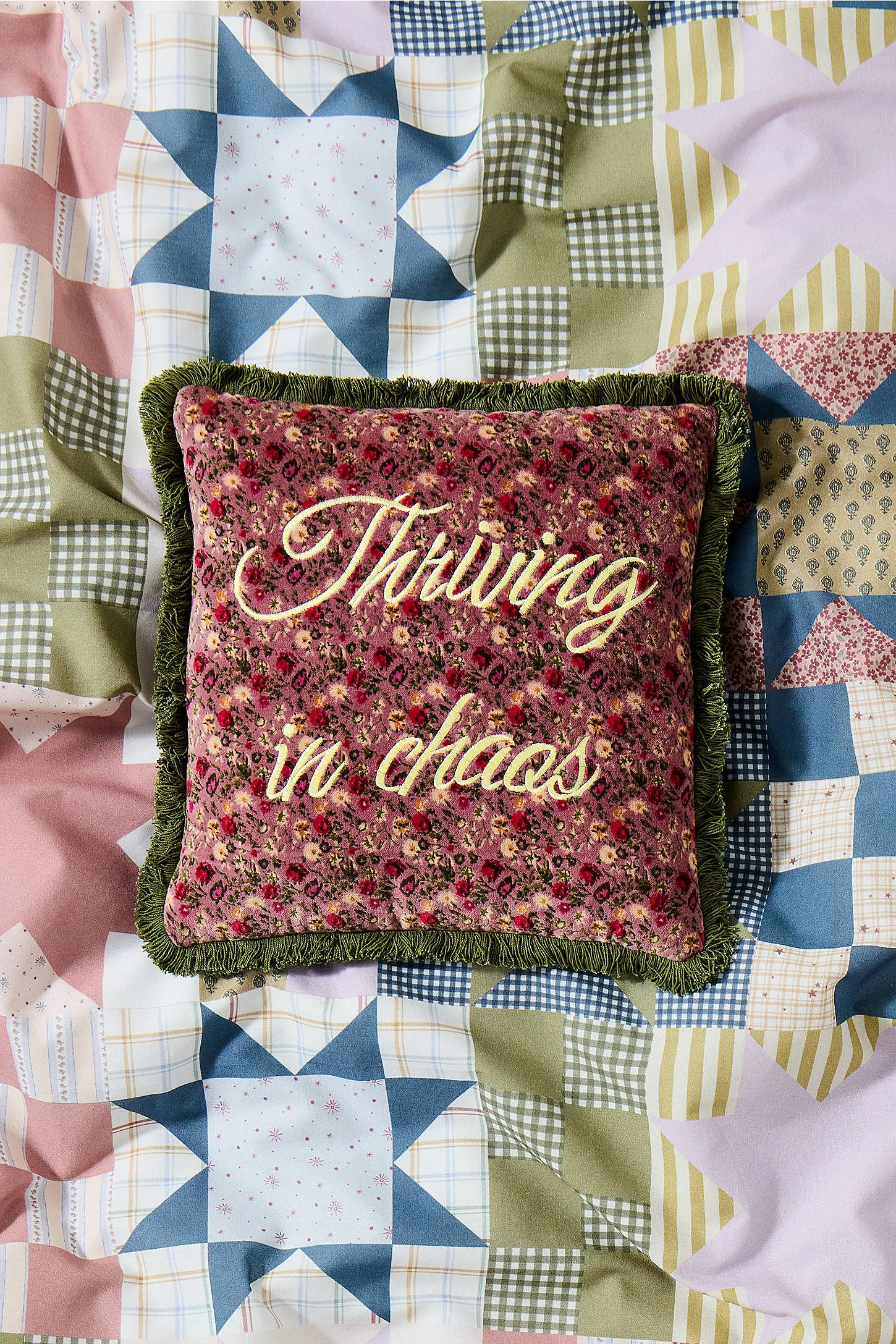 Thriving In Chaos Cushion - Purple 2