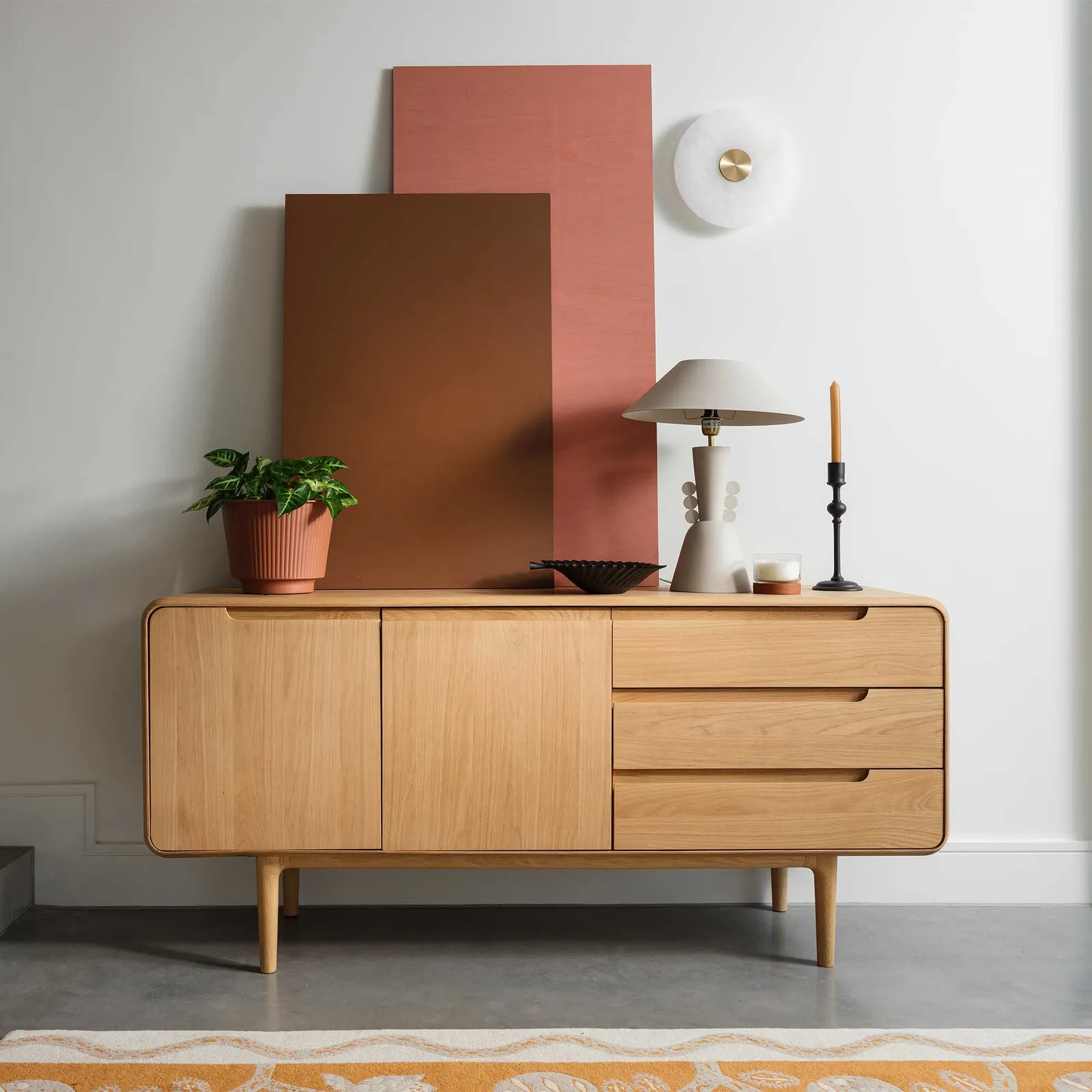 Winchester Wide Sideboard, Neutral Oak | Barker & Stonehouse 2