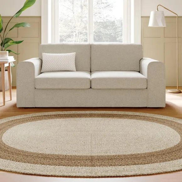 Abel Vintage Soft Chenille 3 Seater Sofa 1