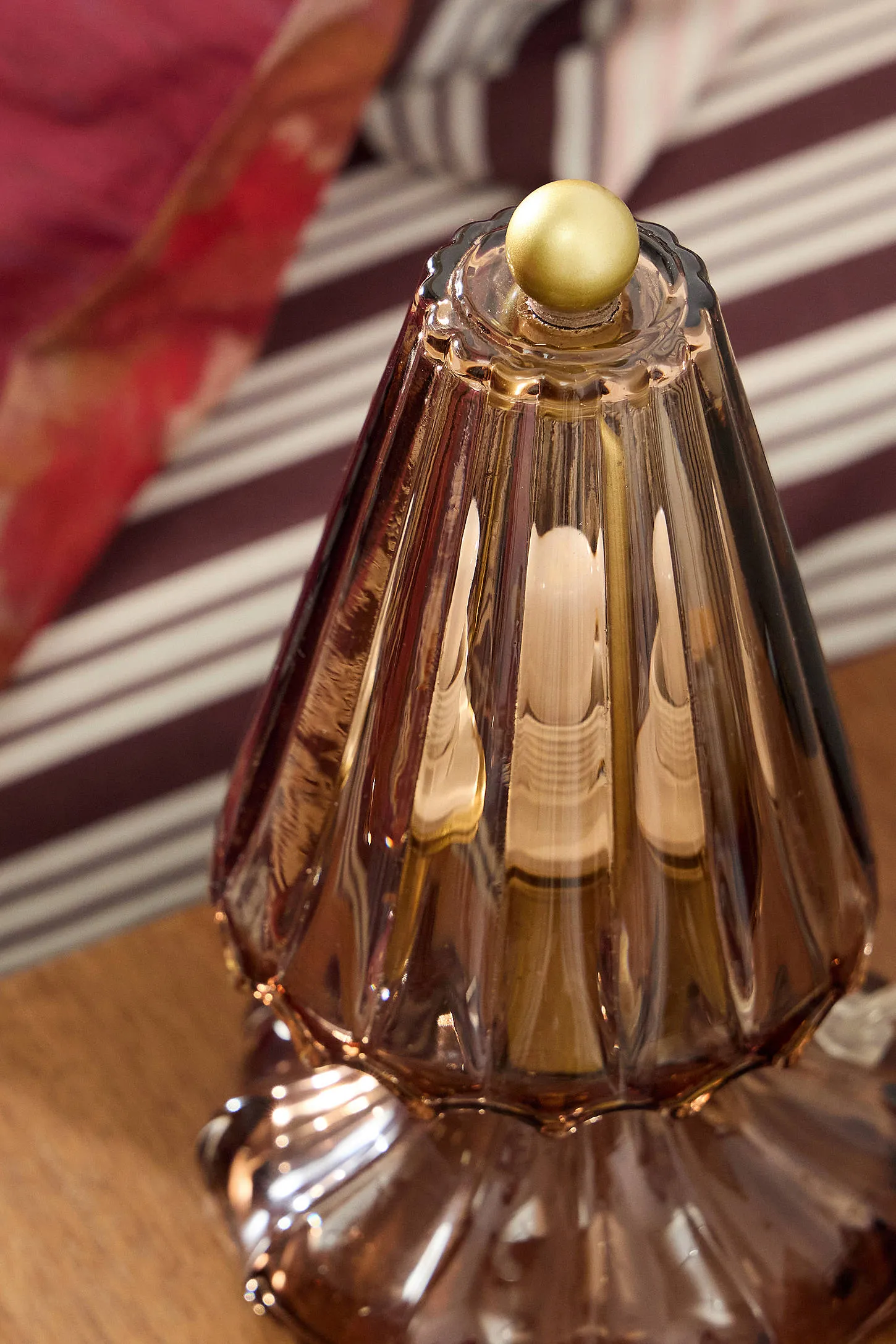 Eve Brown Glass Table Lamp - Brown ALL 3