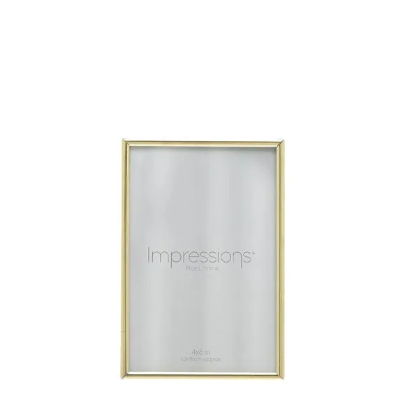 Impressions Thin Oblong Brass Photo Frame 2