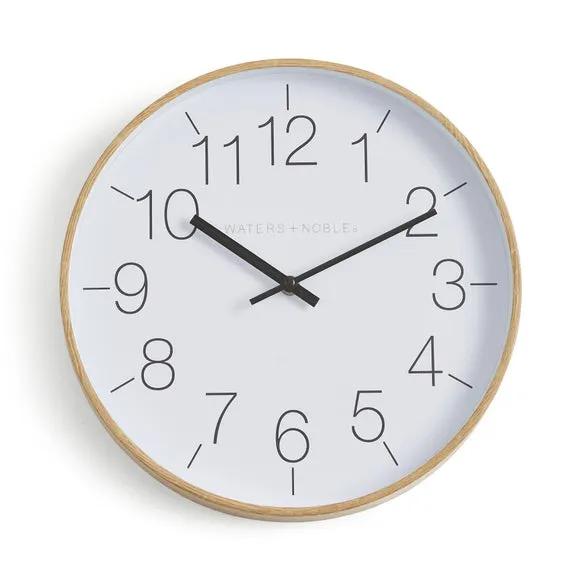 Modern Wood Effect Round Wall Clock 3