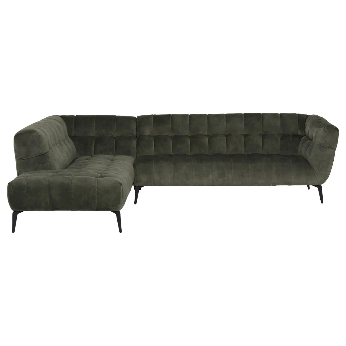 Azalea Corner Group Chaise Left Corner Sofa, Green Fabric | Barker & Stonehouse 3