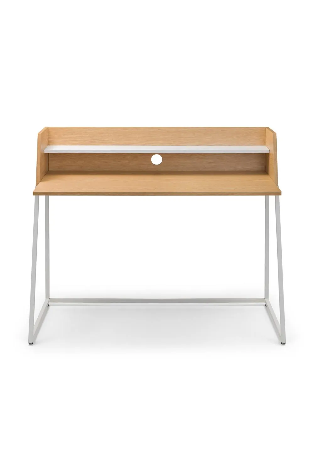 Julian Bowen Palmer Desk with Shelf in Light Oak 3