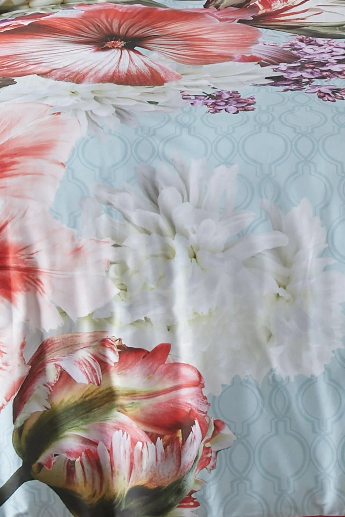 Laurence Llewelyn-Bowen 'Mayfair Lady' Floral Fantasy 100% Cotton Duvet Cover Set in Blue 3