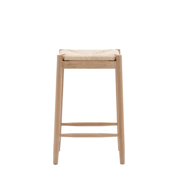 Elda Rope Dining Stool, Natural 5