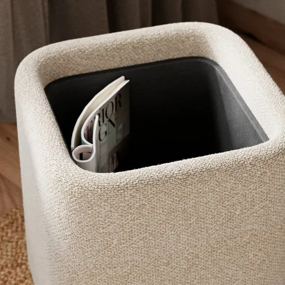 Pebble Boucle Tray Table Storage Footstool 4