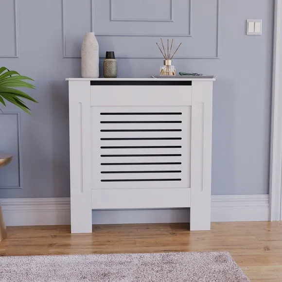 Return - Vida Designs Milton Radiator Cover, Small White 2