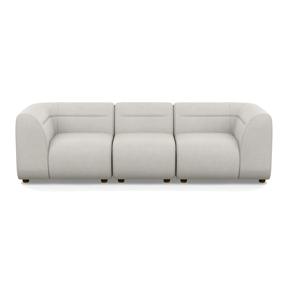 Heal's Lilli 3 Seater Sofa Capelo-Linen Sea Salt Natural Beech Feet 1