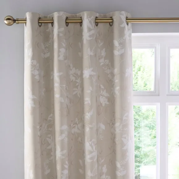 Chinoiserie Jacquard Eyelet Curtains 1