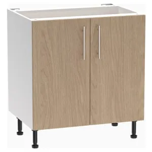 Wickes Orlando Scandi Oak Slab Base Unit - 800mm