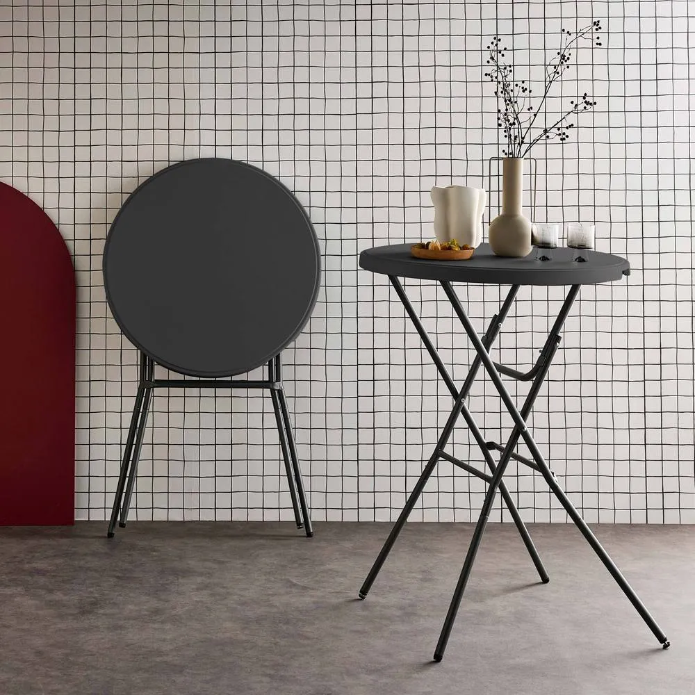 sweeek Pair of foldable high tables in Dark Grey 3