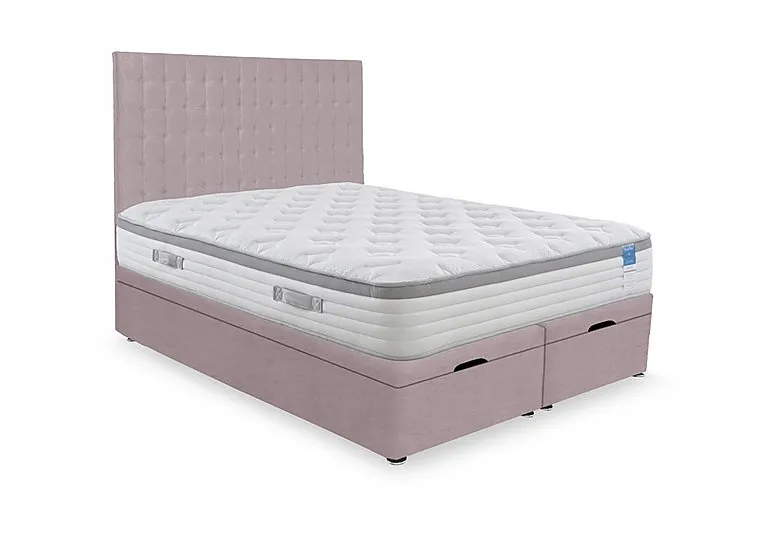 Hybrid 360 End Lift Ottoman Divan Set - Super King - Plush Lilac