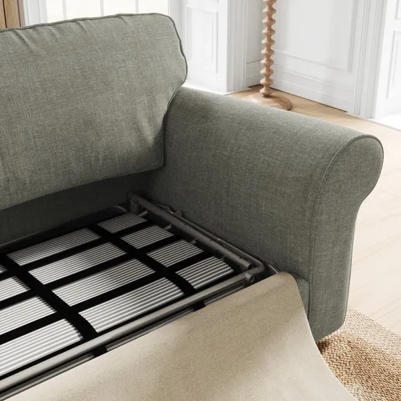 Flori Tonal Plush Chenille 2 Seater Sofa Bed 3