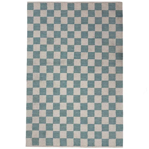 Seb Checkerboard Wool Rug 5
