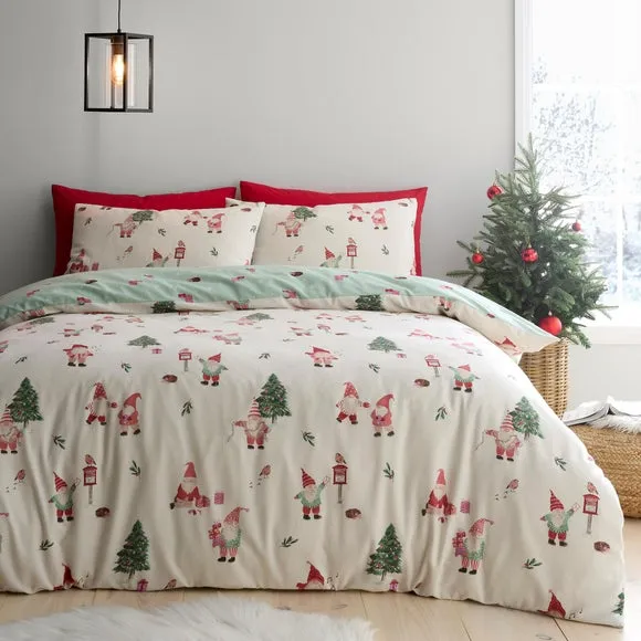 Fusion Christmas Gnomes 100% Cotton Duvet Cover & Pillowcase Set 1