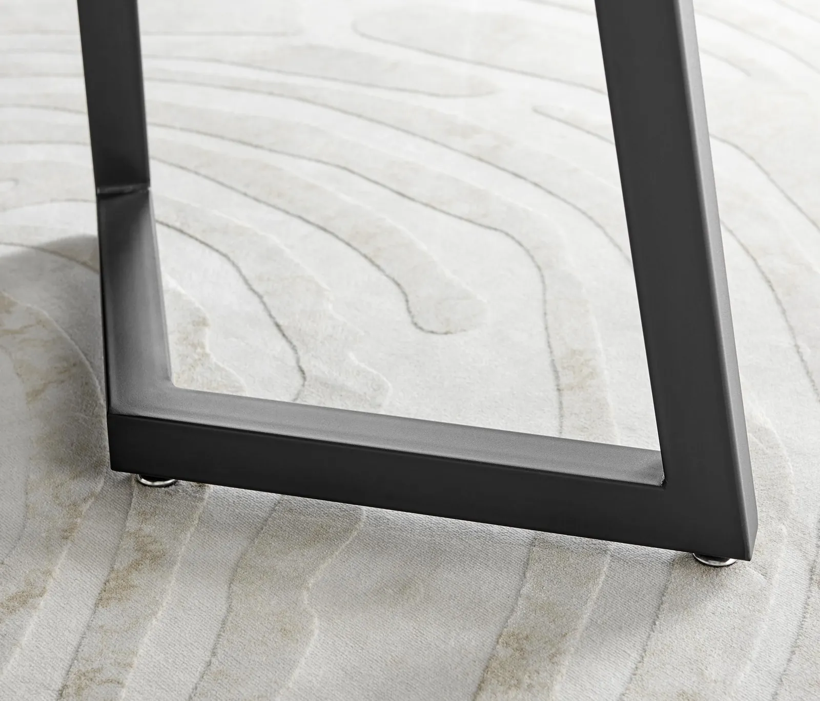 FurnitureboxUK Carson 160cm White Marble Effect Large Dining Table with Black Legs 4