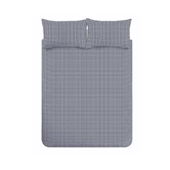 Catherine Lansfield Bamford Gingham Check Polycotton Duvet Cover & Pillowcase Set 5