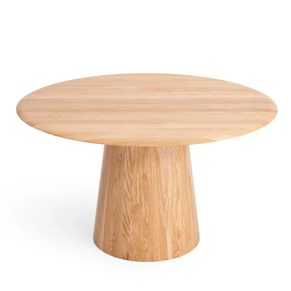 Gazzda Mushroom Round Dining in Natural oiled Oak 2