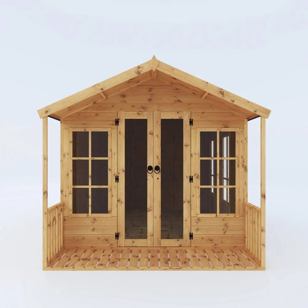Mercia 12 x 8 Feet Premium Wessex Summerhouse - L363.2 x W249.4 x H227.8 cm in Brown 3